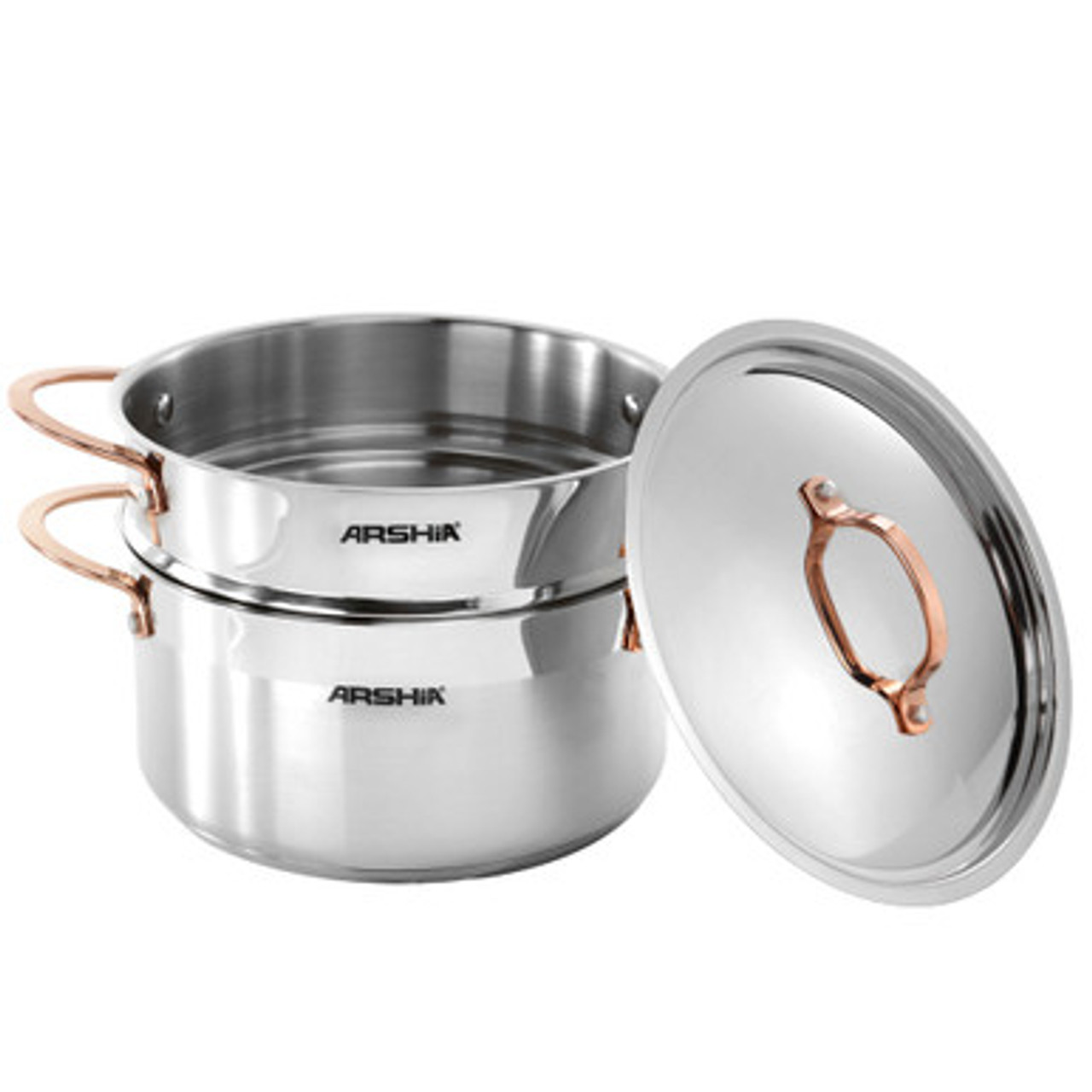 طقم أرشيا من الفولاذ المقاوم للصدأ مكون من 12 قطعة نحاسية - الصورة 3