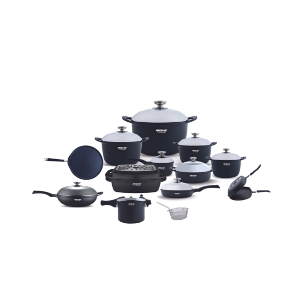 طقم أواني طهي أرشيا بريميوم مصبوبة، 24 قطعة