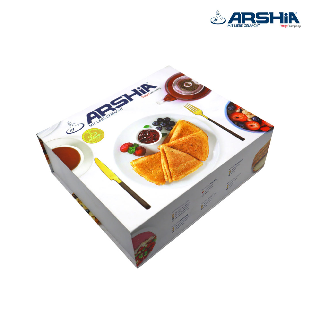 طقم أدوات مائدة أرشيا من الفولاذ المقاوم للصدأ، 48 قطعة، ذهبي وفضي - الصورة 10