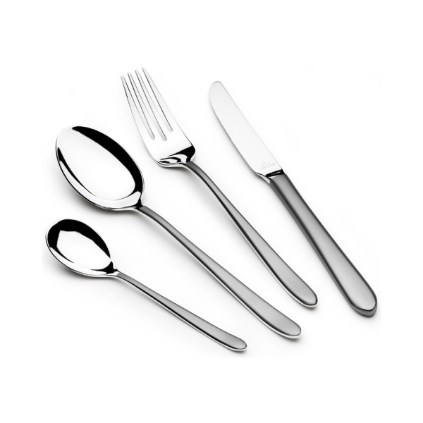 طقم ملاعق وشوك عشاء أرشيا 12 قطعة فضية