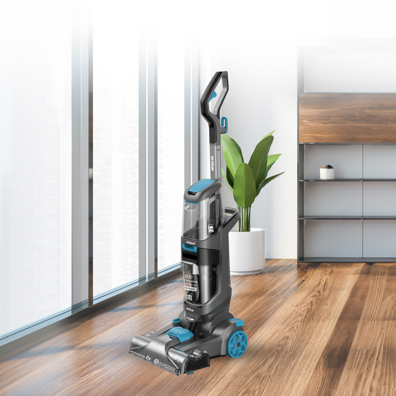 غسالة السجاد أرشيا مع فرشاة تنظيف متقدمة - الصورة 3