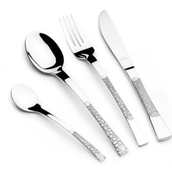 مجموعة أدوات مائدة فضية من أرشيا، 50 قطعة